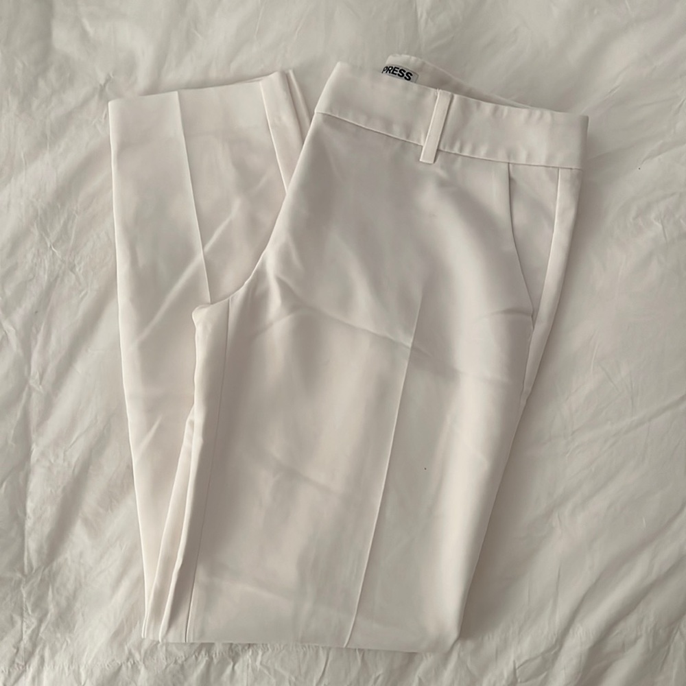 White Columnist Pant